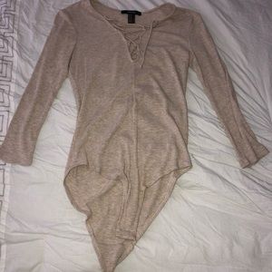 Forever 21 beige bodysuit